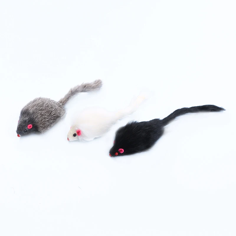 Cat toy Rabbit Hair mouse contains Rattonite bite resistant interactive play pet supplies