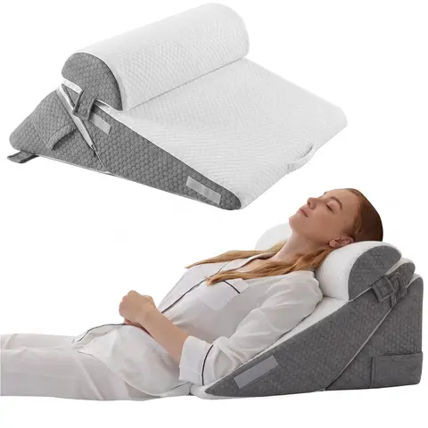 3PCS Orthopedic Wedge Pillow Set for After Surgery, Adjustable Wedge for Acid Reflux & Back Pain Relief, Sleeping & Sitting Up