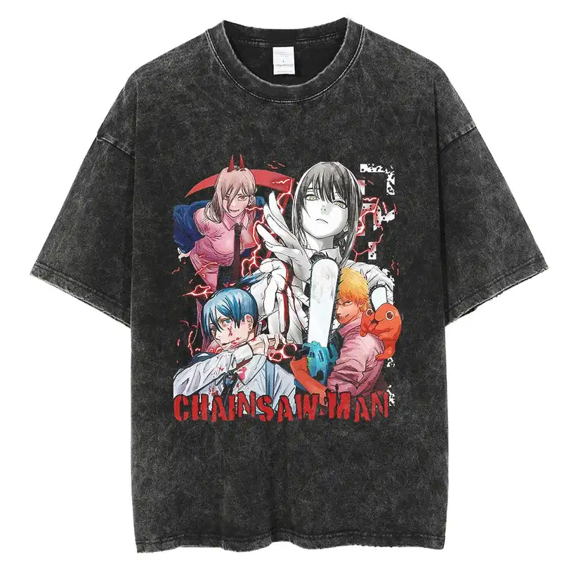 

Chainsaw Man Shirt Special Division 4 Oversized Cotton Anime Shirt