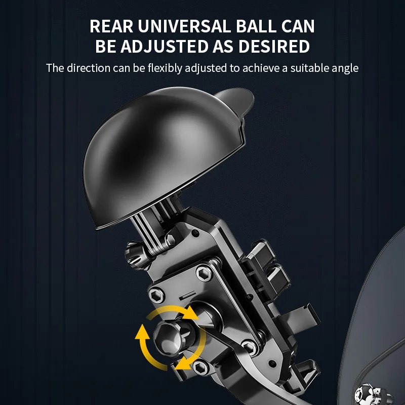 Shockproof Motorcycle Riding Mobile Phone Holder With Umbrella Eight Claw Lock Fixed Bracket for 4.7-7.4 inch Smartphone