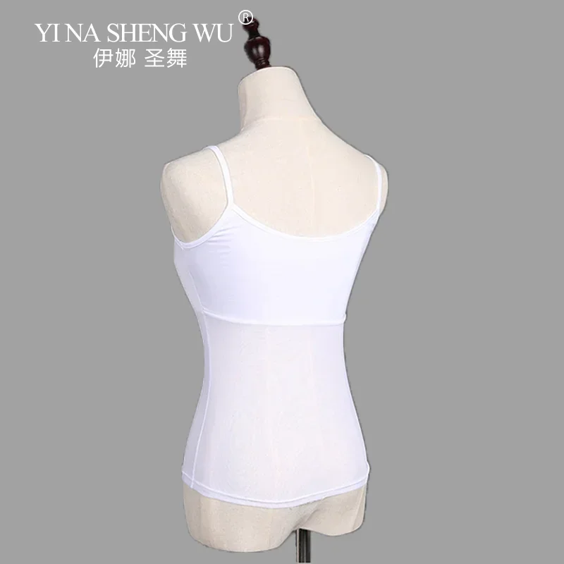 เสื้อเต้นลาตินผู้หญิง ผ้าตาข่ายซีทรู บอดี้สูท เสื้อกล้าม ผ้าโปร่ง แขนกุด เสื้อเต้นลาติน ชุดเต้นบัลเลต์ เสื้อซ้อม