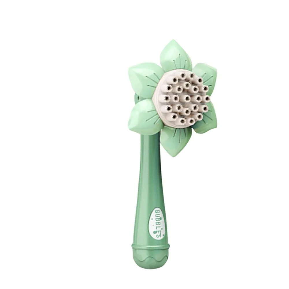 

Gift Plastic Sunflower Bubble Machine 23 Hole One-Button Automatic Bubble Machine Blower Safe Handheld Bubble Machine Kids Toys