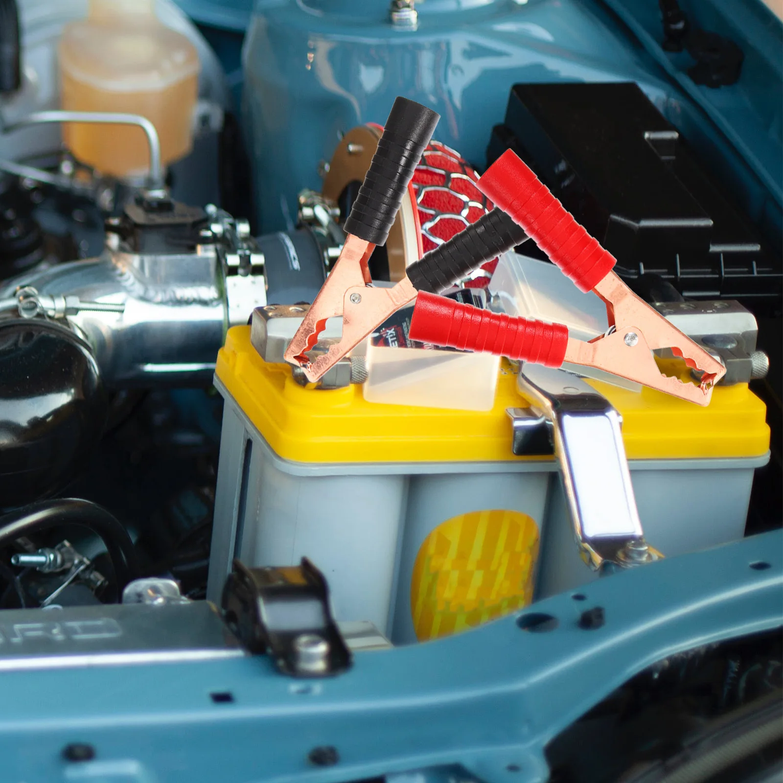 

1 Pair 140Mm Clamps Crocodile Test Clip For Car Truck Boat Booster Cables Jumper Cable Ends Auto