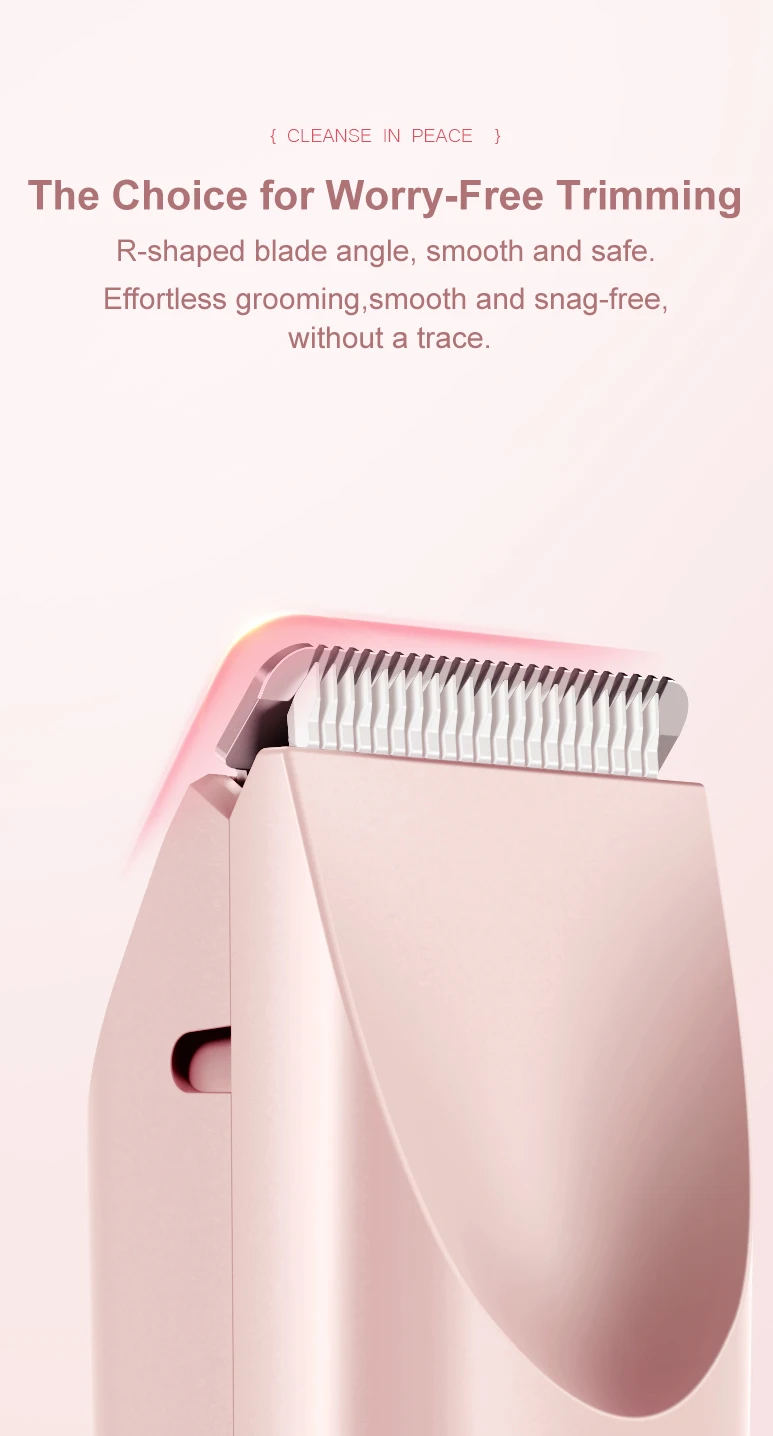 2-in-1-Elektrorasierer für Damen, Bikini-Trimmer, Gesichtsrasierer, Haarentfernung für Achselhöhlen, Beine, Damen-Körpertrimmer, wasserdicht, schmerzlos – Detail 5