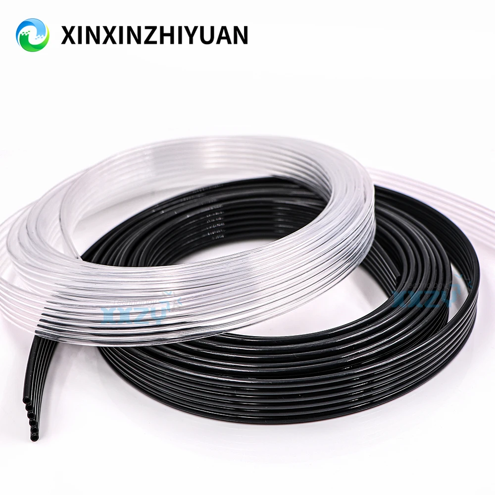 솔벤트 프린터 잉크 튜브용 UV 잉크 호스, 블랙 잉크 파이프, CISS 6 라인, 3x2mm, 4x3mm, 6x4mm, 5 미터, 6 라인 웨이