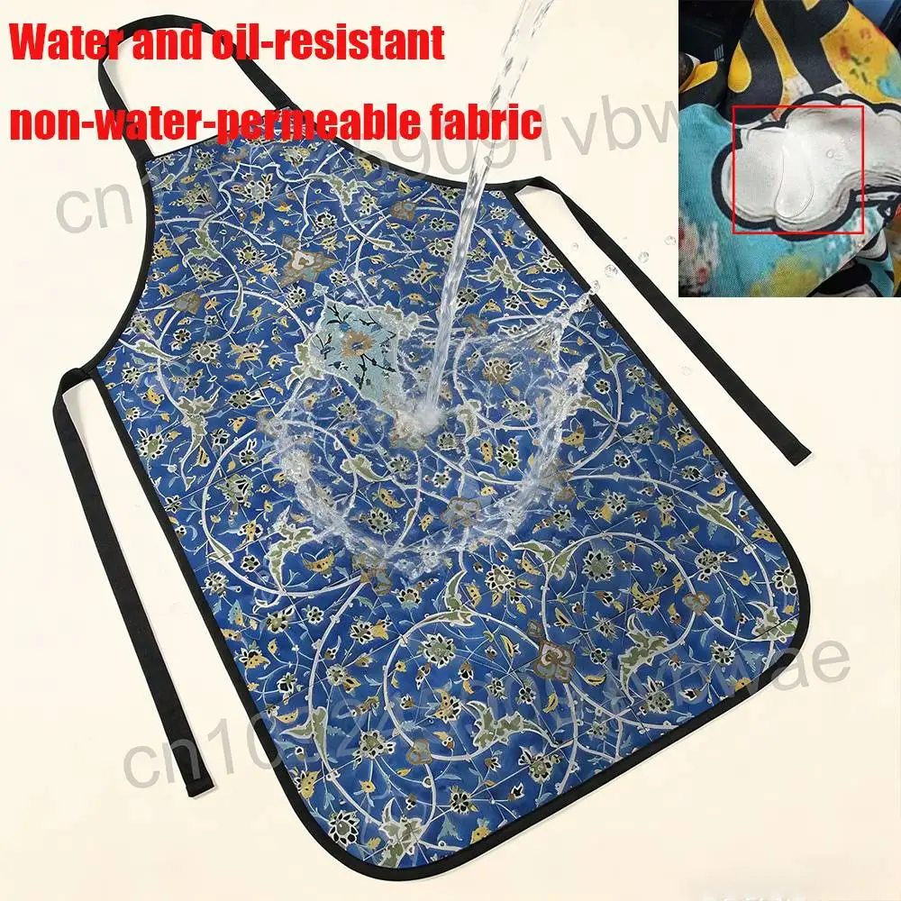 Dance King Michael Jackson MJ Long Waterproof & Oil-proof Kitchen Apron Ideal for Women and Tall Men Perfect for Cafe Restaurant