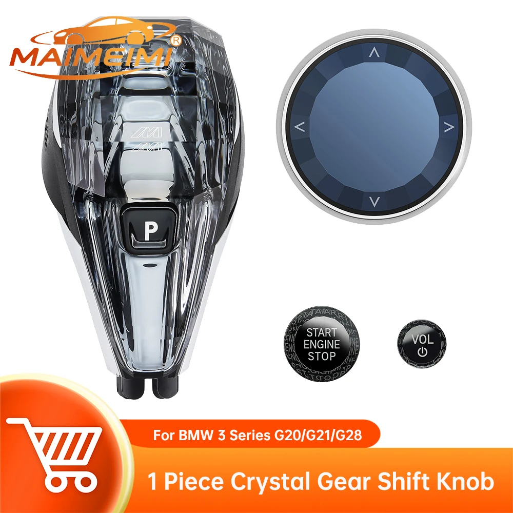 For BMW 3 Series G20/G21/G28 4 Series G22/G23/G26 8 Series G14/G15/G16 2009-2023 Handle Gearbox Crystal Gear Shift Knob