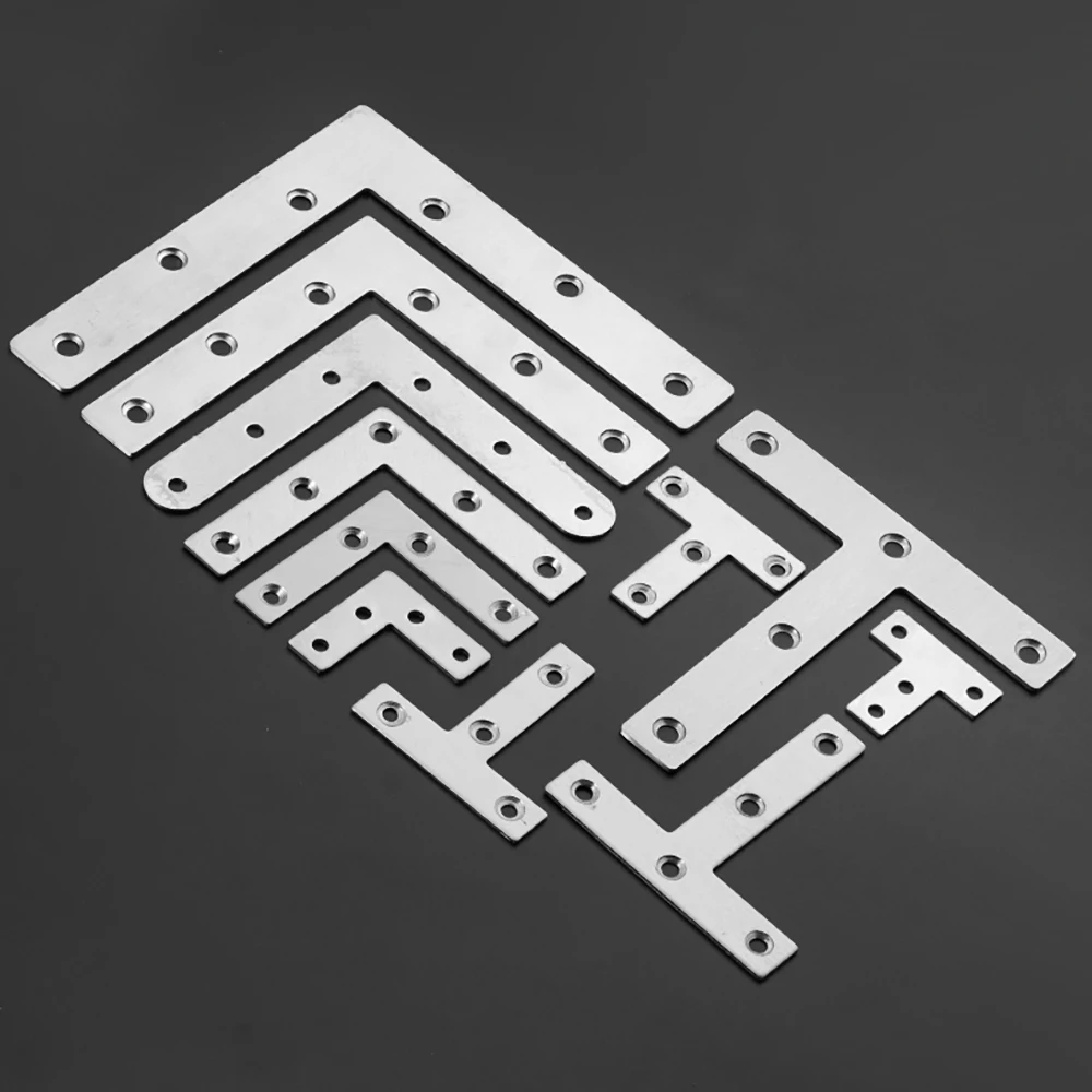 Thickened Stainless Steel Corner Brace,Layer Plate Bracket,Layer Plate Connector,L-Shaped T-Shaped Right-Angle Bracket 90degrees