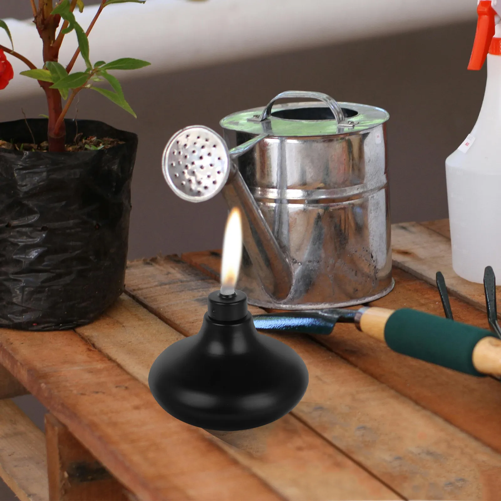 Outdoor Alcohol Refillable Table Top Torches For Outside Torch Stainless Steel Patio Decor Fireplace Tiki Lights
