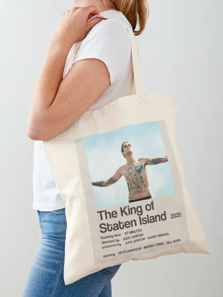 The King of Staten Island - Pete Davidson Minimalist Poster Tote Bag personalized tote Beach screen