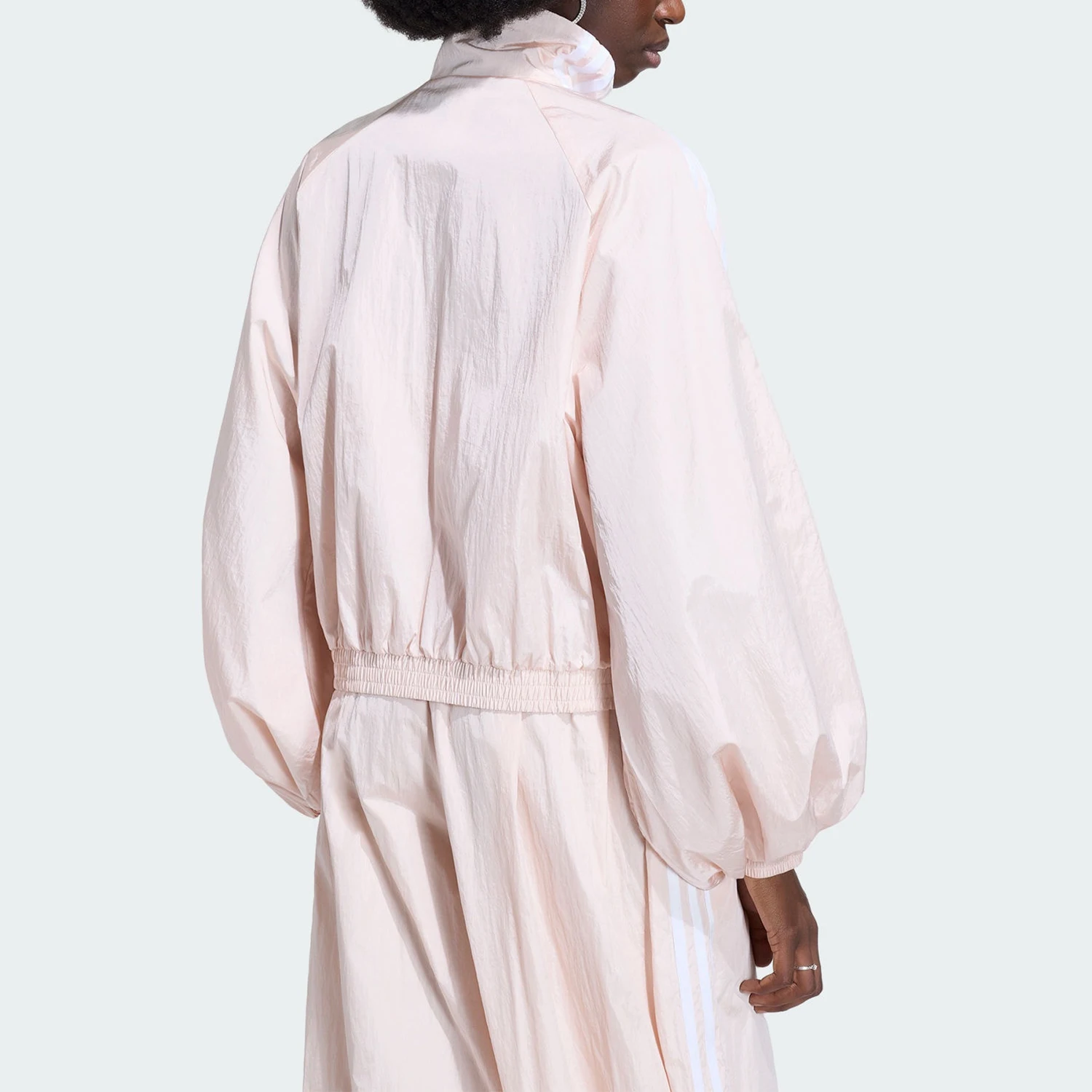 Adidas Authentic Three Leaves Women's Funnel Neck Woven Jacket Jacket KY5046
