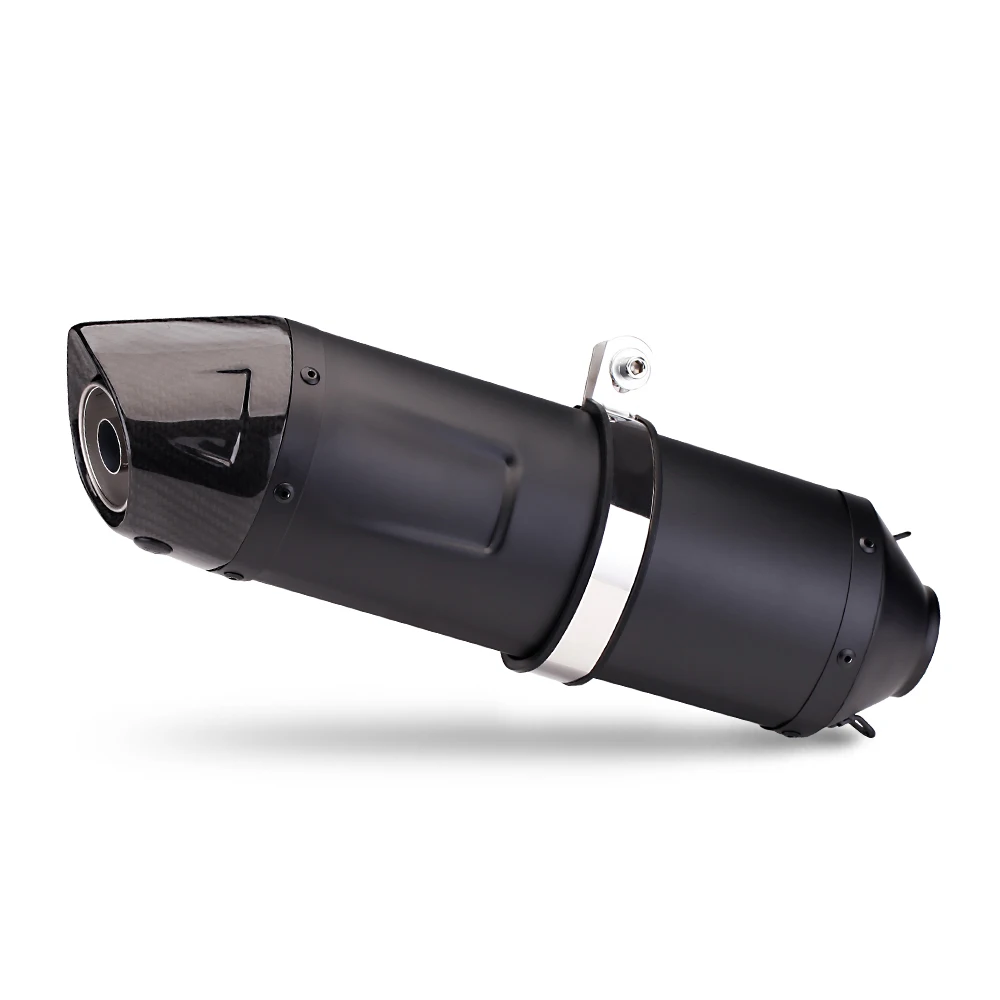 

51mm Motorcycle Exhaust Pipe Motorcycle Exhaust Muffler Carbon Fiber Muffler Tip for Yzf R3 Mt07 R15V2 Xsr155 Adv150