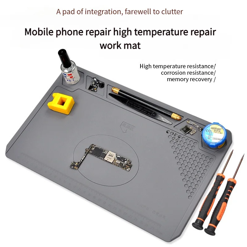 TE-615 High Density Silicone Insulation Pad for Mobile Phone Corrosion Resistant High-temperature Resistant Thickened Mat