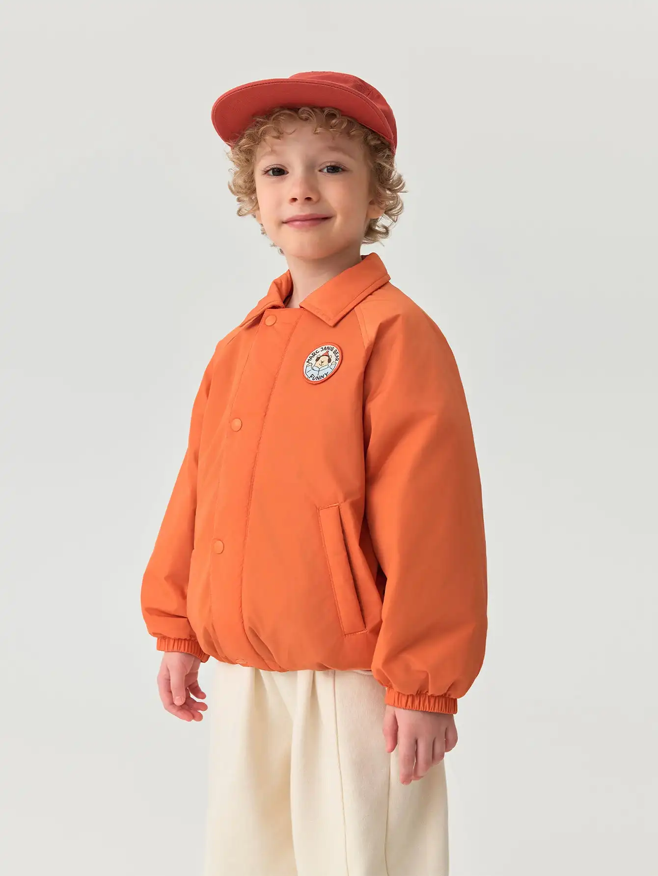 

MARC & JANIE Toddler Boy Fluorine-Free Water-Repellent Fleece-Lined Vintage Coach Jacket 551356