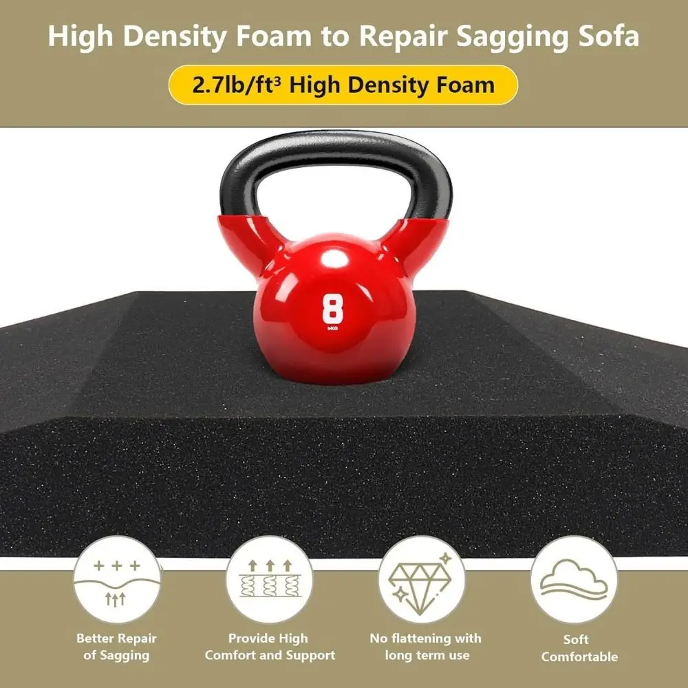 Durable Sponge Couch Cushion Support Square Large Size 50X50cm Sofa Support Board High Resilience Furniture Seat Repair Home