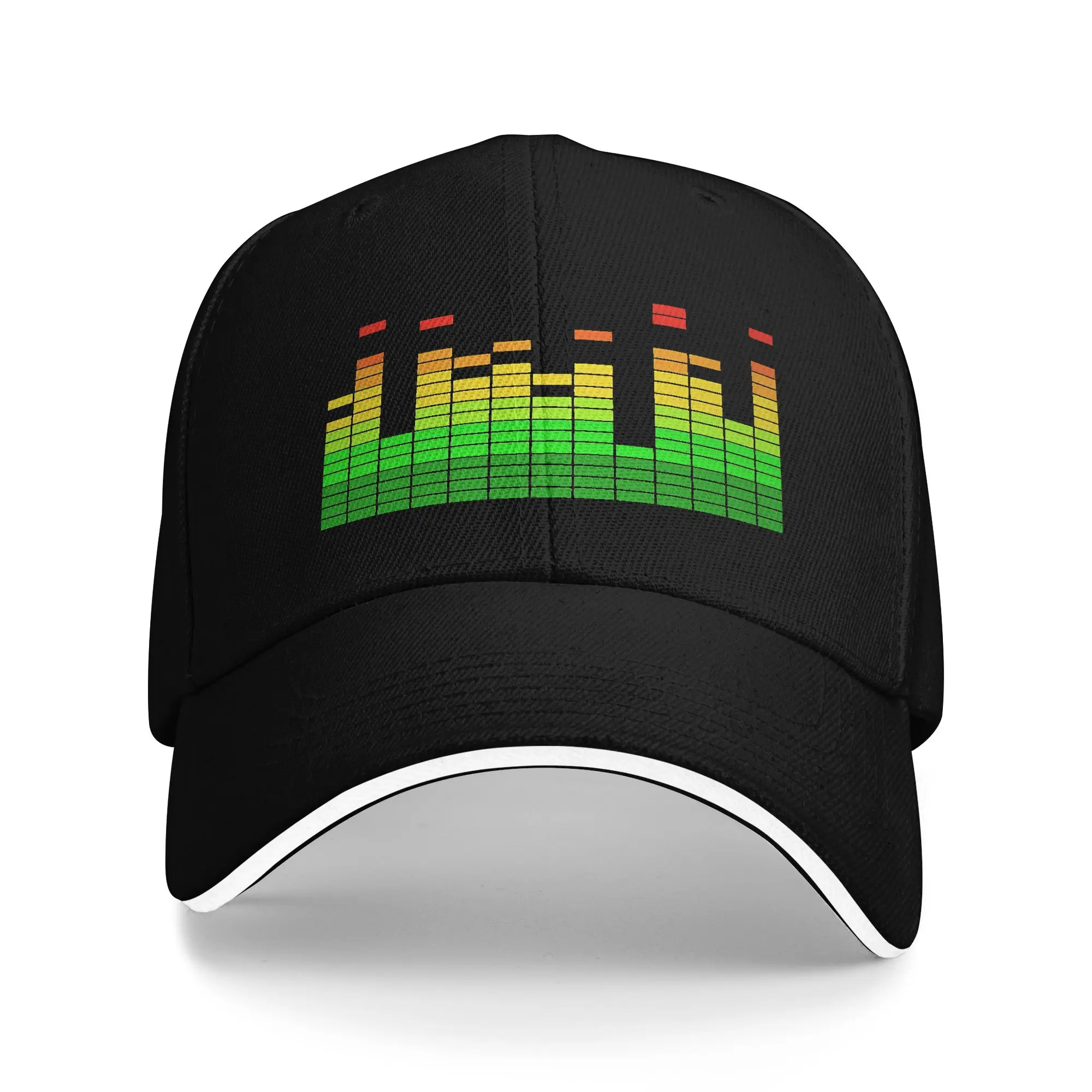 DJ Music Beat Equalizer Baseball Cap  Design Print Trucker Hat Summer Unisex-Teens Kpop Rock Baseball Caps