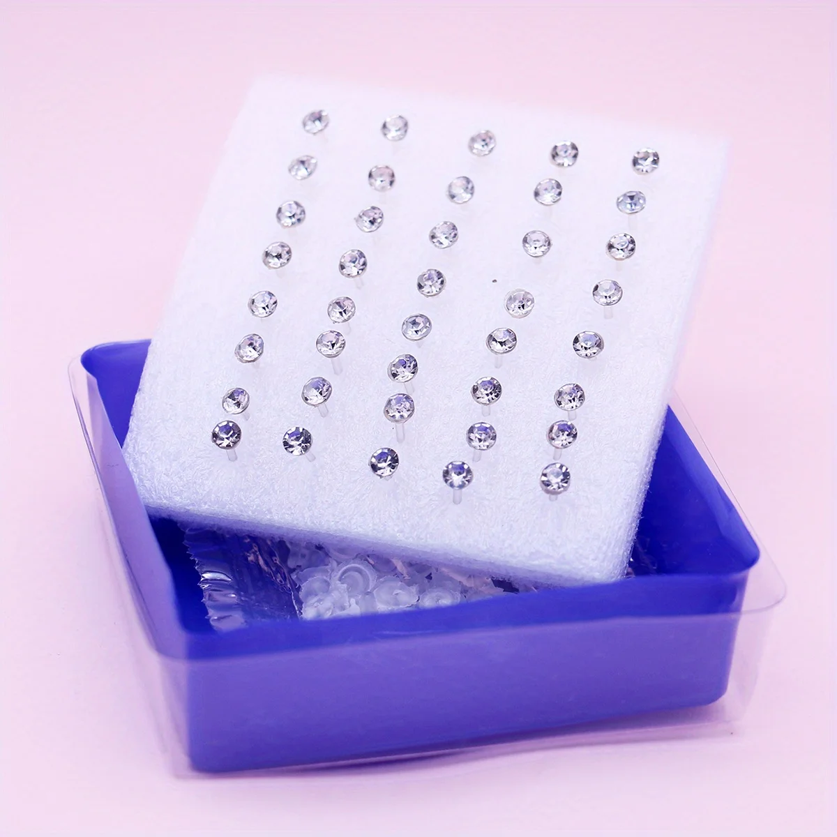 20 Pair/Set Women Girl Rhinestone Crystal Ear Stud Earrings Party Elegant Simple Daily Wear Earring Jewelry Gift 2.5 3 4 5mm
