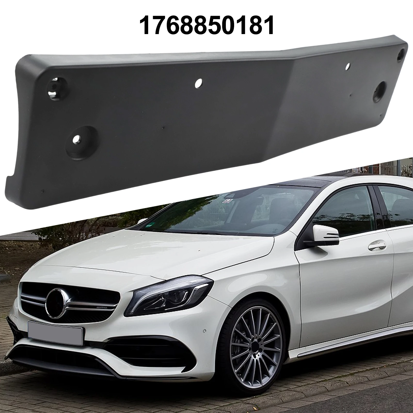 

For Vehicle Front Bumper Front Bumper Bracket OEM A1768850181 Bumper Made Of ABS Material Non-deformation Feature Practical Use