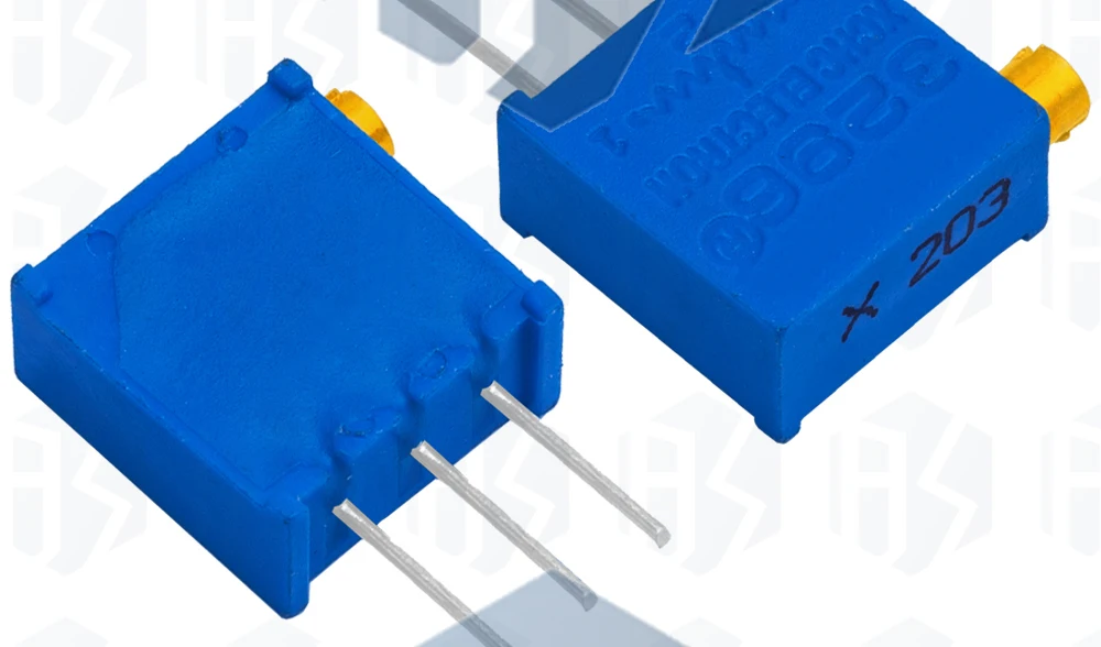 100 Stück 200x500 50 Ohm 1k 2k 5k 10k 20k 50k k k 1m Ohm 100r 200r 500r Trimpot Trimmer Potentiometer – Detail 7