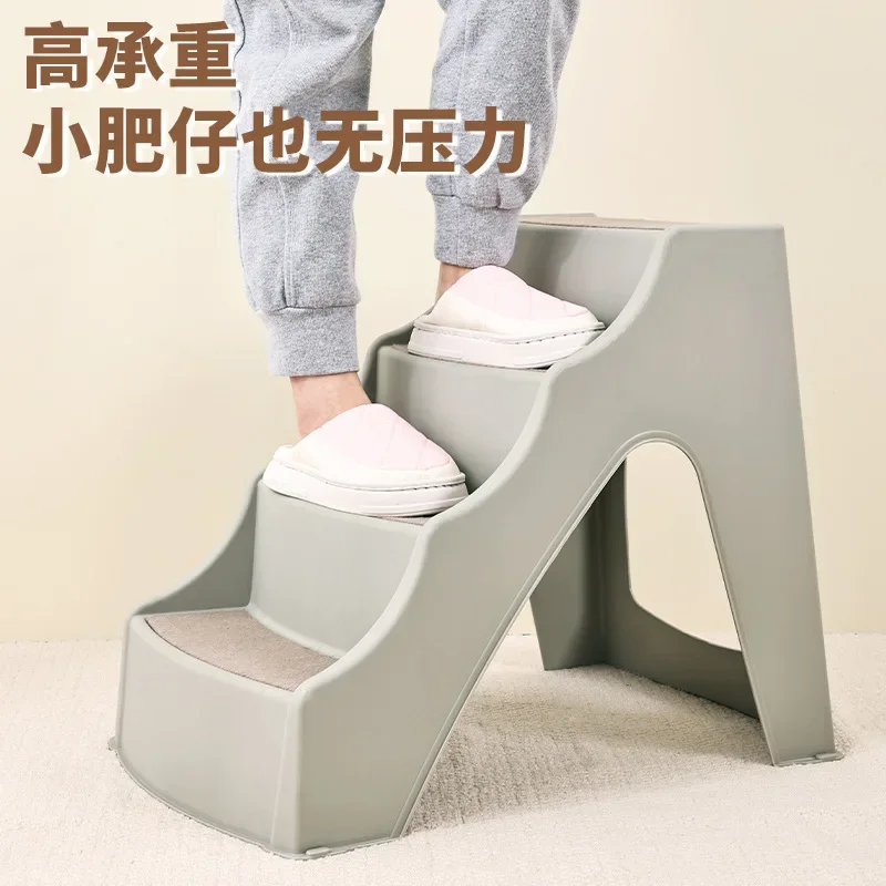 Non-slip pet stairs four steps to bed ladder small and medium dog elderly dog on sofa plastic ladder