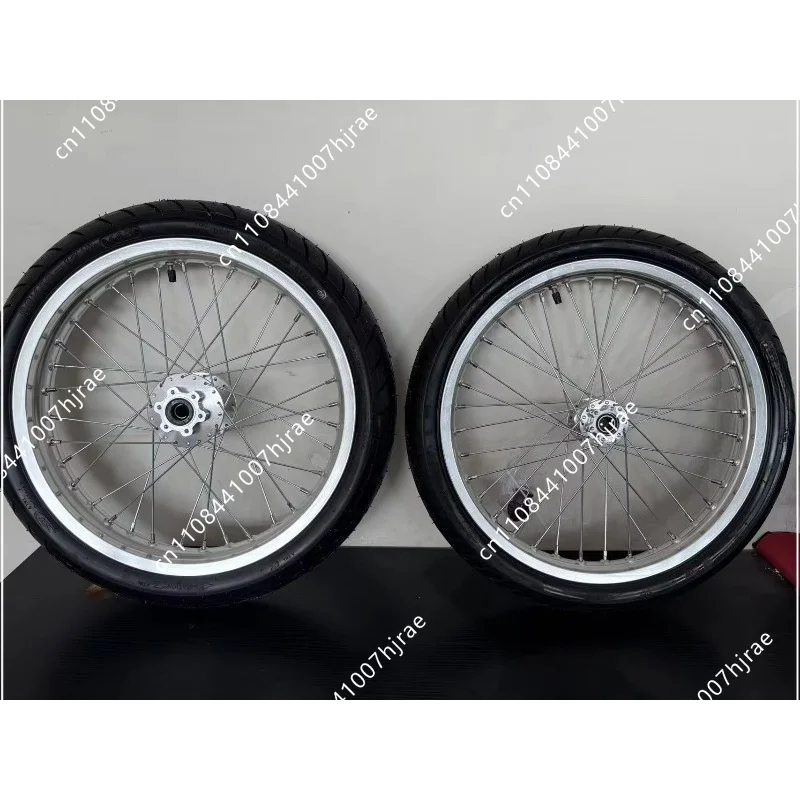 17 X 1.60 & 17 X 2.15 Inch Silver Off‑Road Wheel & Tire Kit For Light Bee X Surron Supermoto Electric Dirt Bike Accessory