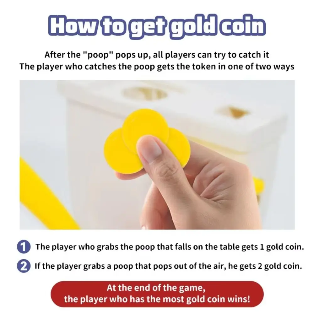 

Plastic Toilet Flushing Prank Flush Toilet Spraying Water Jetting Tricky Board Games Two-Player Interactive Toilet Trick