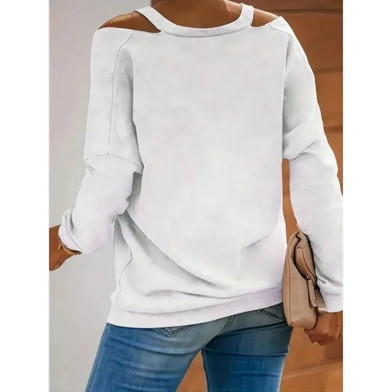 Plus Size 1XL-5XL New Women's T-shirt Off-Shoulder Short Sleeve Floral Print Blouse Casual Daily Wear