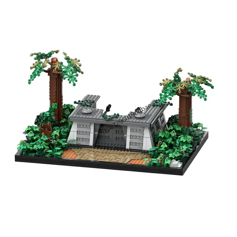 1722PCS Famous star battle Movie MOC Endor Bunker Model DIY creative ideas Toy Assembly Puzzle Birthday christmas Gift MOC-8038