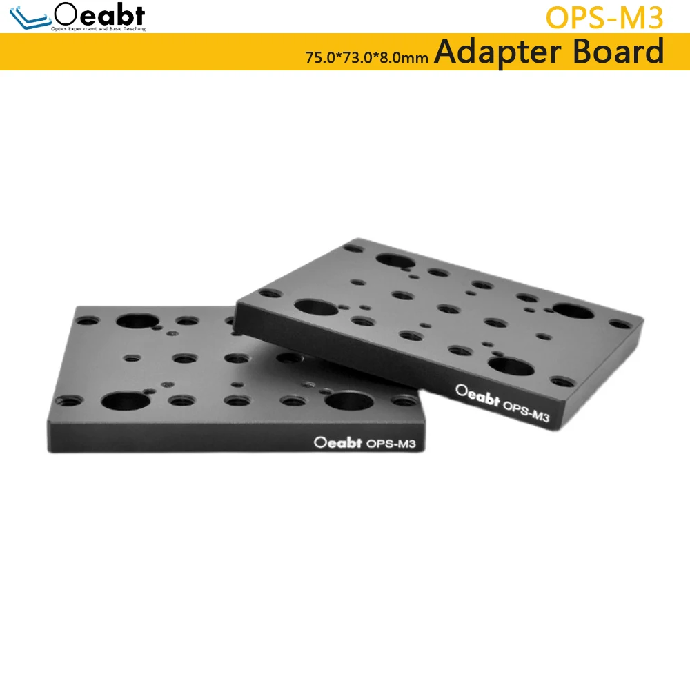 OPS-M3 Adapter Plate, Optical Bottom Plate, Right Angle Plate, Flat Optical Bench, Optical Experiment Assembly Oeabt