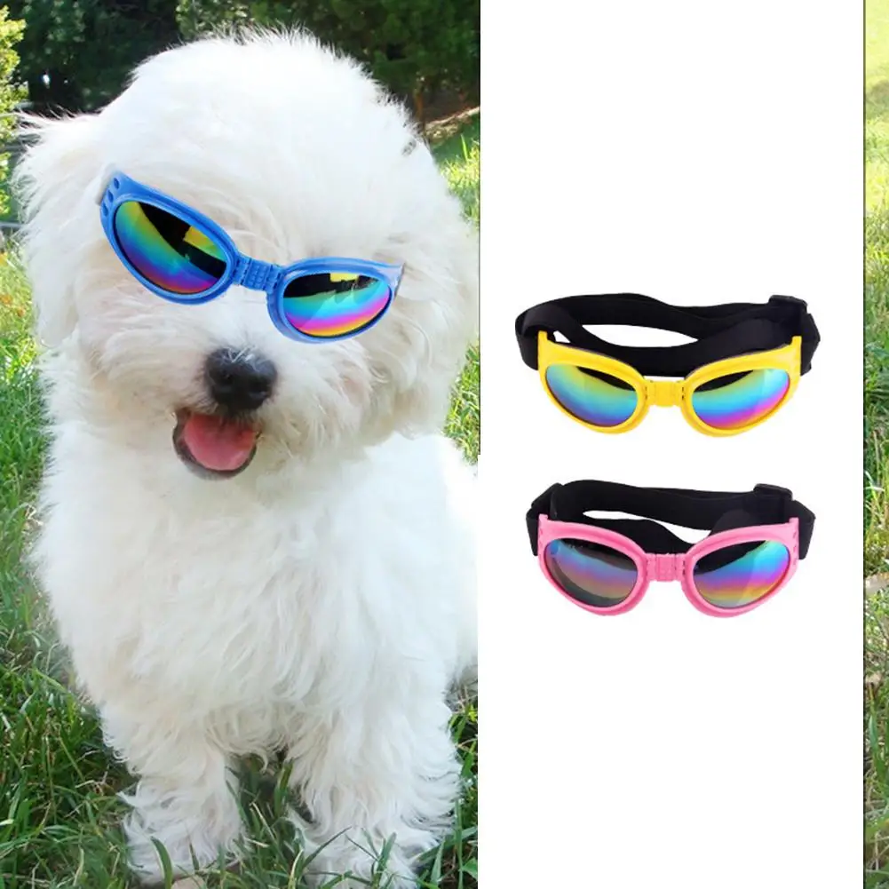 Pet Dog Sunglasses Summer Windproof Foldable Sunscreen Anti-Uv Goggles Pet Supplies Puppy Dog Accessories