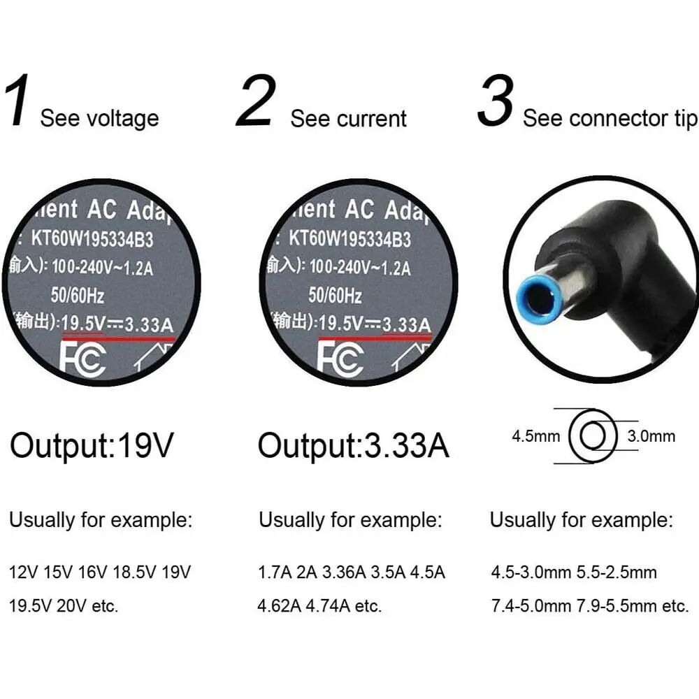 New 65W 19.5V AC Power Adapter Laptop Charger for HP Pavilion 3168NGW RMN TPN-Q188