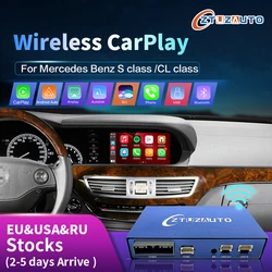 Wireless CarPlay per Mercedes Benz classe S/CL W221 2006-2012, con funzioni di gioco per Auto AirPlay con collegamento specchio automatico Android