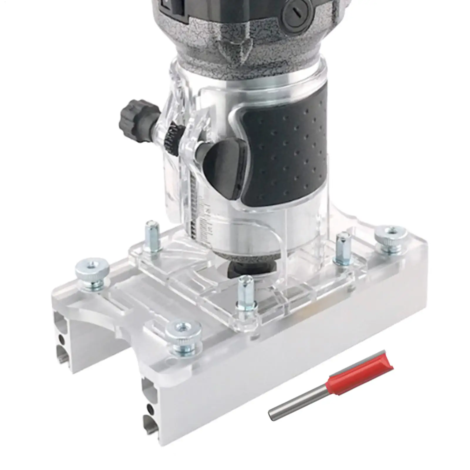 

Направляющая для кромки фрезерного станка, торцовочное основание с прорезями, нескользящий кронштейн для фрезерного станка для полой, резьбы, обработки канавок, гравировки, деревообработки