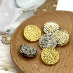 New Arrival Rhinestone Metal Gold Buttons For Clothes Coat Cardigan Sweater Sew Needlework 6PCS KD3022