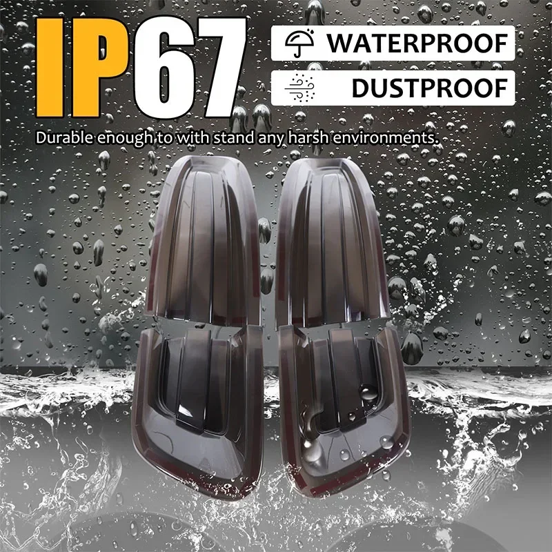 4 قطعة ABS الأسود لبورشه ماكان 2014-2017 سيارة الذيل غطاء خفيف الفرامل ضوء مؤشر واسع الغطاء الواقي اكسسوارات السيارات #3