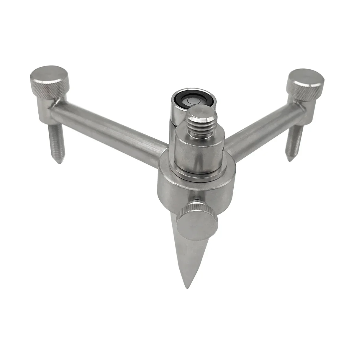 

Stainless Steel prism Pole Mini Tripod With blisters bubble for 5/8" Thread Surveying Instrument