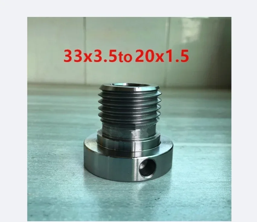 Lathe Screw Thread Spindle External M33 x 3.5 to M20 x 1.5 Thread Chuck Insert Adapter Wood Turning Tool Accessories