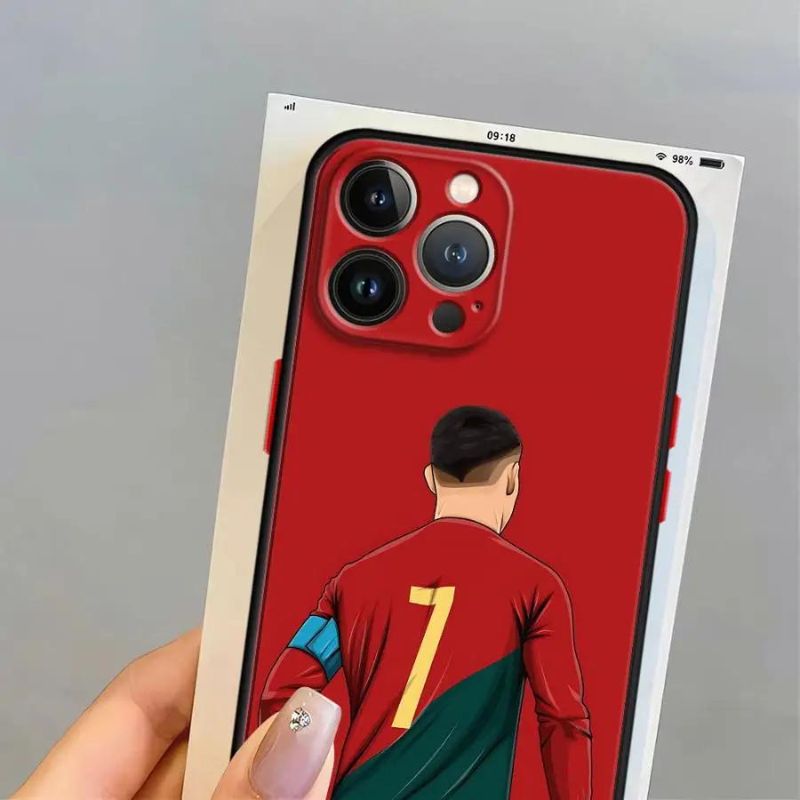 حافظة لهاتف آيفون 16e 13 Mini 14 12 11 XS 7 8 15 Plus X 16 Pro Max