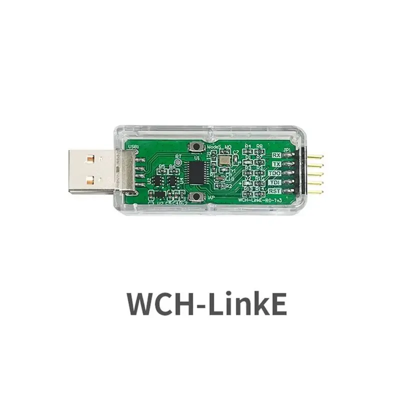 Promotion 2Pcs WCH-Linke Online Download Debugger Support WCH RISC-V Architecture MCU/SWD Interface 1 Serial Port To USB Channel