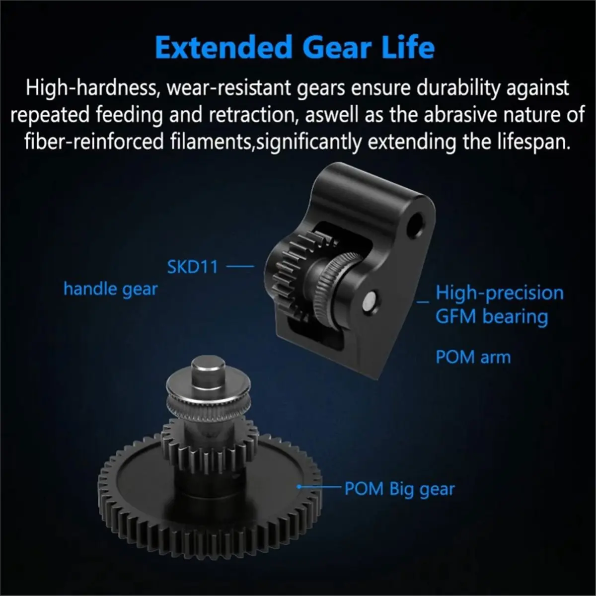 A40I Hardened Steel Gear for Centauri Carbon Extruder High Quality Gears for Centauri Carbon 2 3D Printer Accessories