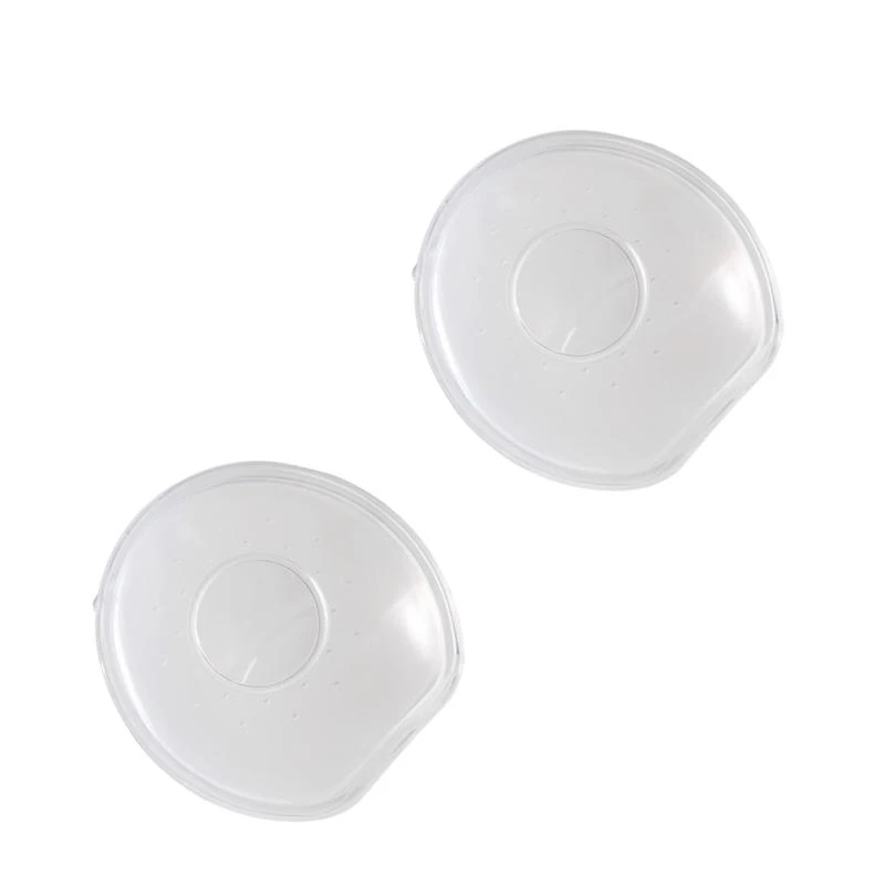 측정 60ml 용량 2pcs에 내장 된 인체 공학적 실리콘 모유 수집기