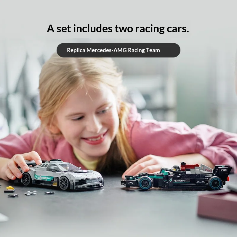 ليجو 76909 سلسلة مرسيدس بنز سوبر كار لبنات البناء ألعاب الأطفال هدية عيد الميلاد والكريسماس