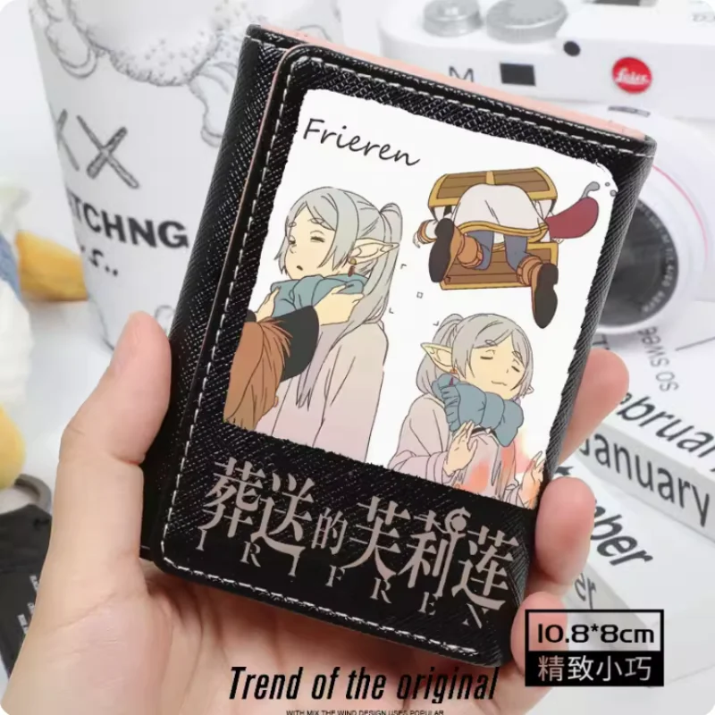 Anime Frieren at the Funeral Fashion Wallets PU Purse Card Coin Hasp Money Bag Cosplay Gift B418