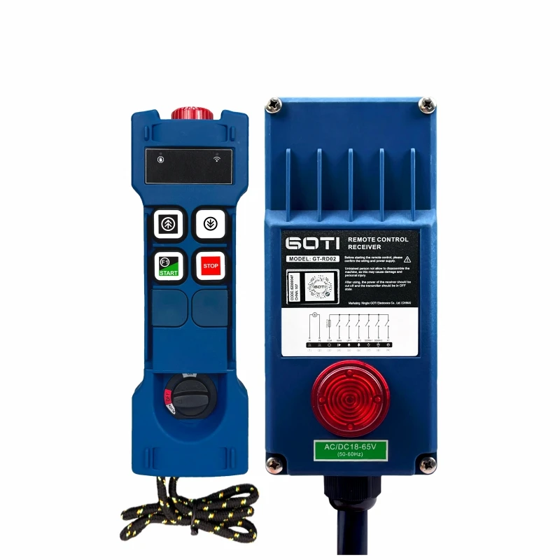 

GT-RD02 GOTI Industrial Wireless Remote Control F21-2D Radio Remote Control Two Double Speed Buttons Key for Crane Hoist