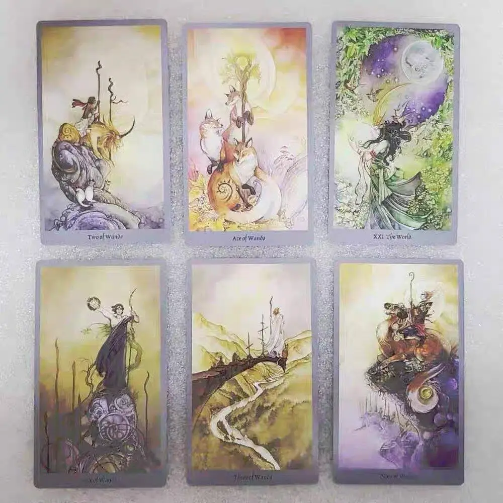 Shadowscapes Tarotkaart | Big Size 12*7 Cm | Waarzeggerij Spel | Waarzeggerij Kaarten | Met Papieren Gids Engelse Versie |