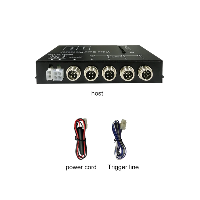

Tech AHD Split Screen Quad Splitter DC9-36V 12-24V 1-Year Warranty Car Reversing Aid Without Recording For Truck & Bus Use
