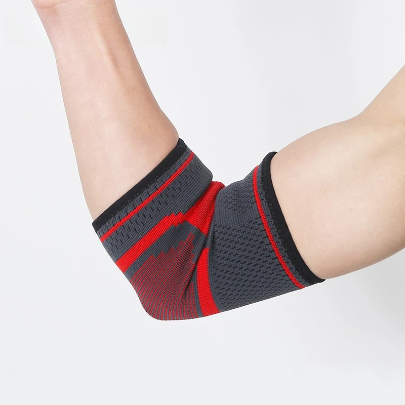 ترقية واقي الكوع للضغط من السيليكون للرجال والنساء، واقي ذراع ممتد لدعم المعصم ماص للعرق وجيد التهوية #5