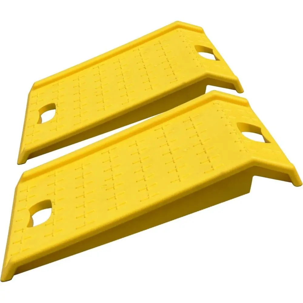 Lightweight Plastic Driveway Curb Ramps, 2200 lbs Capacity, 13.5 Maximum Height