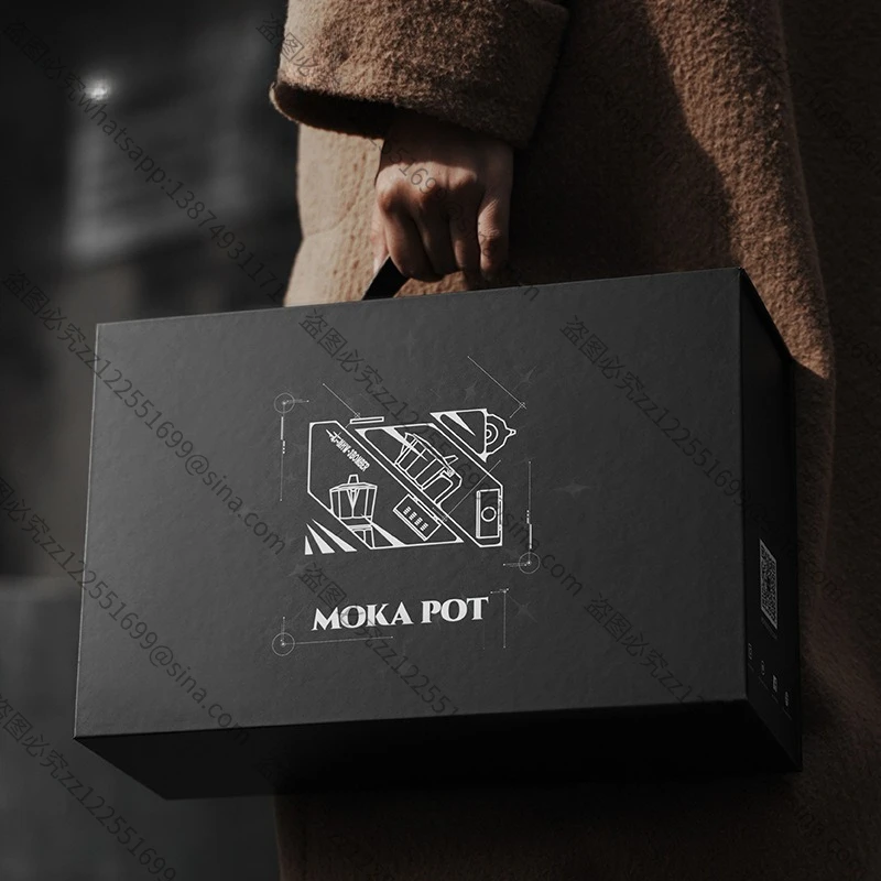 Suitable for Double Valve Mocha Pot Gift Box Espresso Pot Housewarming Gift Accompanying Gift Giving