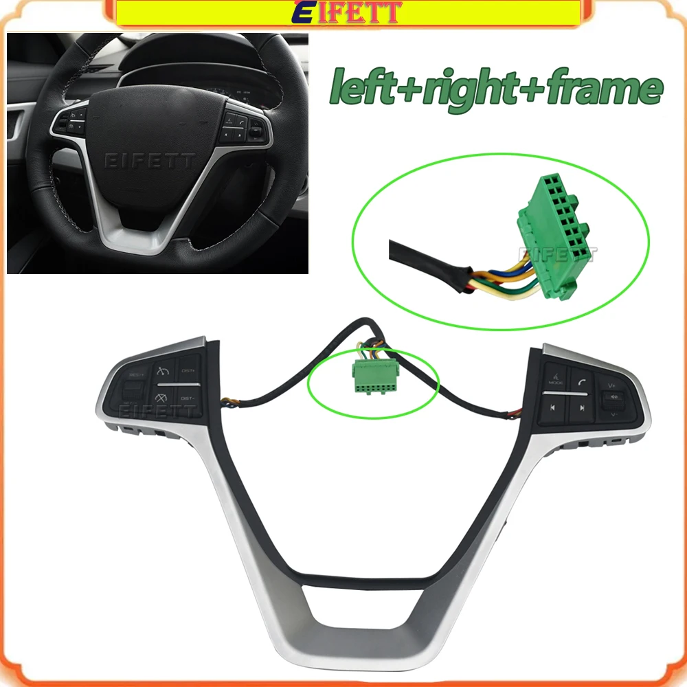 For 2016-2018 Geely Atlas,Boyue,NL3,SUV,Proton X70,Emgrand X7 Sports NEW Steering Wheel Audio Cruise Control Button With Frame